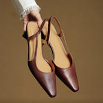 Camille Genuine Leather Heels