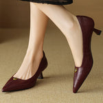 Mary Ann Leather Heels