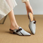 Lotus Suede Heels