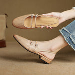 Hilton Leather Flats