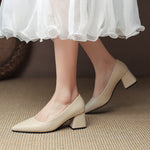 Orlena Leather Heels