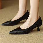 Mary Ann Leather Heels