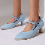 Eleanor Suede Heels