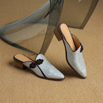 Lotus Suede Heels