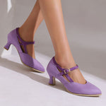Eleanor Suede Heels