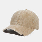 Fashionable Distressed Corduroy Solid Color Baseball Cap