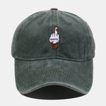Rude Duck Embroidery Washed Baseball Cap