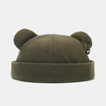Adjustable Unisex Beanie Hat With Bear Ear Design