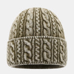 Retro Twist Jacquard Warm Knitted Hat