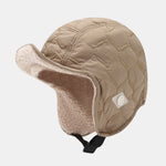 Winter Thickened Plush Warm Earflap Hat Reversible Design For Wearing On Both Sides