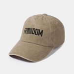American Freedom Print Washed Baseball Cap