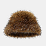 Autumn And Winter All-match Cold-proof Plush Bucket Hat