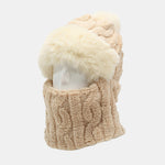 Winter Warm Thickened Full Coverage Fleece-Lined Balaclava Hat With Ear Flap Face Mask