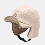 Winter Thickened Plush Warm Earflap Hat Reversible Design For Wearing On Both Sides