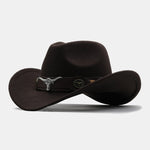Bull Adorned Bohemian Felt Cowboy Hat