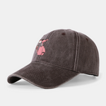 Pink Panther Print Washed Baseball Cap