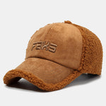 Faux Suede Plush Warm Baseball Cap