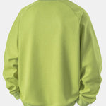 Relax Fit Waffle Crew Neck Sweatshirt