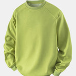 Relax Fit Waffle Crew Neck Sweatshirt