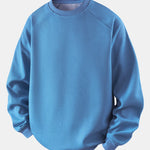 Relax Fit Waffle Crew Neck Sweatshirt