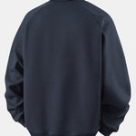 Relax Fit Waffle Crew Neck Sweatshirt