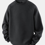 Relax Fit Waffle Crew Neck Sweatshirt