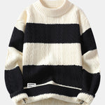 Striped Twist Jacquard Sweater