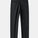 Warm Fleece-Lined Slim Fit Tapered Trousers
