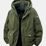 Corduroy Hooded Jacket