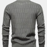 Textured Crew Neck Sweater