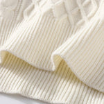 Geometric Jacquard Crew Neck Sweater