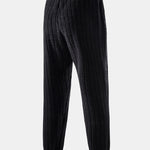 Striped Teddy Fleece Jogger Pants
