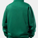 Relax Fit Milano Print Quarter Zip Sweatshirt