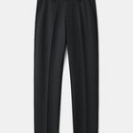 Warm Fleece-Lined Slim Fit Tapered Cropped Trousers
