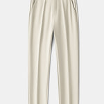 Warm Fleece-Lined Slim Fit Tapered Trousers