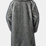 Faux Fur Shawl Collar Overcoat