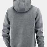 Teddy Lined Zipper Pocket Hoodie