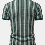 Retro Geometric Knit Shirt