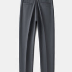 Warm Fleece-Lined Slim Fit Tapered Trousers