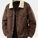 Teddy Lined Suede Jacket
