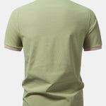 Contrast Raglan Sleeve Polo