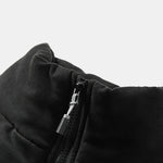 Suede Puffer Coat