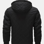 Faux Fur Lined Hooded Quilted Coat