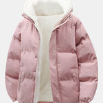 2 In 1 Teddy Hooded Puffer Coat