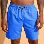 3 Pieces Contrast Waistband Swim Shorts