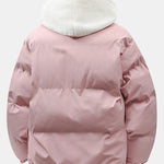 2 In 1 Teddy Hooded Puffer Coat