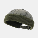 Split Retro Knitted Warm Hat