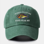 Fun Fishing Embroidery Baseball Cap