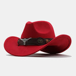 Bull Adorned Bohemian Felt Cowboy Hat