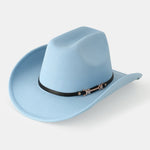 Leather Belt Decor Cowboy Hat